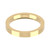 9ct Yellow Gold 3mm Flat Court Wedding Band Heavy Weight Landscape