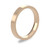 18ct Rose Gold 3mm Flat Court Wedding Band Classic Weight Portrait