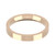 18ct Rose Gold 3mm Flat Court Wedding Band Classic Weight Landscape