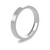 18ct White Gold 3mm Flat Court Wedding Band Classic Weight Portrait