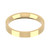 18ct Yellow Gold 3mm Flat Court Wedding Band Light Weight Landscape