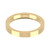18ct Yellow Gold 3mm Flat Court Wedding Band Heavy Weight Landscape