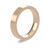 9ct Rose Gold 4mm Flat Court Wedding Band Heavy Weight Portrait