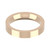 9ct Rose Gold 4mm Flat Court Wedding Band Heavy Weight Landscape