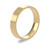 9ct Yellow Gold 4mm Flat Court Wedding Band Light Weight Portrait