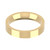 9ct Yellow Gold 4mm Flat Court Wedding Band Classic Weight Landscape