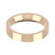 18ct Rose Gold 4mm Flat Court Wedding Band Classic Weight Landscape