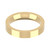 18ct Yellow Gold 4mm Flat Court Wedding Band Heavy Weight Landscape