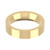 18ct Yellow Gold 5mm Flat Court Wedding Band Heavy Weight Landscape
