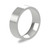 Platinum 6mm Flat Court Wedding Band Classic Weight Portrait