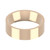 18ct Rose Gold 6mm Flat Court Wedding Band Light Weight Landscape