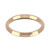 9ct Rose Gold 2.5mm Bevelled Edge Wedding Band Classic Weight Landscape
