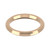 9ct Rose Gold 2.5mm Bevelled Edge Wedding Band Heavy Weight Landscape