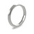 9ct White Gold 2.5mm Bevelled Edge Wedding Band Classic Weight Portrait