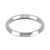 9ct White Gold 2.5mm Bevelled Edge Wedding Band Classic Weight Landscape