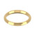 9ct Yellow Gold 2.5mm Bevelled Edge Wedding Band Classic Weight Landscape
