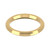9ct Yellow Gold 2.5mm Bevelled Edge Wedding Band Heavy Weight Landscape