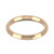 18ct Rose Gold 2.5mm Bevelled Edge Wedding Band Classic Weight Landscape