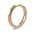 18ct Rose Gold 2.5mm Bevelled Edge Wedding Band Heavy Weight Portrait