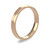 9ct Rose Gold 3mm Bevelled Edge Wedding Band Light Weight Portrait