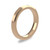 9ct Rose Gold 3mm Bevelled Edge Wedding Band Heavy Weight Portrait