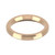 9ct Rose Gold 3mm Bevelled Edge Wedding Band Heavy Weight Landscape