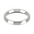 9ct White Gold 3mm Bevelled Edge Wedding Band Classic Weight Landscape