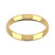 9ct Yellow Gold 3mm Bevelled Edge Wedding Band Light Weight Landscape