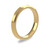 9ct Yellow Gold 3mm Bevelled Edge Wedding Band Classic Weight Portrait