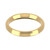 9ct Yellow Gold 3mm Bevelled Edge Wedding Band Classic Weight Landscape