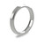 18ct White Gold 3mm Bevelled Edge Wedding Band Classic Weight Portrait