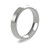 Platinum 4mm Bevelled Edge Wedding Band Classic Weight Portrait