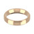 9ct Rose Gold 4mm Bevelled Edge Wedding Band Classic Weight Landscape