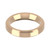 9ct Rose Gold 4mm Bevelled Edge Wedding Band Heavy Weight Landscape