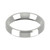 9ct White Gold 4mm Bevelled Edge Wedding Band Classic Weight Landscape