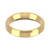 9ct Yellow Gold 4mm Bevelled Edge Wedding Band Classic Weight Landscape