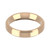 18ct Rose Gold 4mm Bevelled Edge Wedding Band Classic Weight Landscape