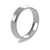 18ct White Gold 4mm Bevelled Edge Wedding Band Classic Weight Portrait
