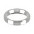 18ct White Gold 4mm Bevelled Edge Wedding Band Heavy Weight Landscape