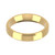 18ct Yellow Gold 4mm Bevelled Edge Wedding Band Classic Weight Landscape