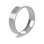 Platinum 5mm Bevelled Edge Wedding Band Light Weight Portrait