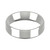 Platinum 5mm Bevelled Edge Wedding Band Light Weight Landscape