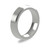 Platinum 5mm Bevelled Edge Wedding Band Heavy Weight Portrait