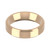 9ct Rose Gold 5mm Bevelled Edge Wedding Band Classic Weight Landscape