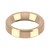 9ct Rose Gold 5mm Bevelled Edge Wedding Band Heavy Weight Landscape