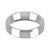 9ct White Gold 5mm Bevelled Edge Wedding Band Classic Weight Landscape