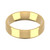 9ct Yellow Gold 5mm Bevelled Edge Wedding Band Light Weight Landscape