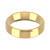 9ct Yellow Gold 5mm Bevelled Edge Wedding Band Classic Weight Landscape