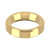 9ct Yellow Gold 5mm Bevelled Edge Wedding Band Heavy Weight Landscape