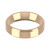 18ct Rose Gold 5mm Bevelled Edge Wedding Band Classic Weight Landscape